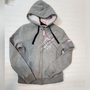 Women's Gray Hoodie Jacket